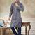 Blue colour cotton with embroidery work kurta pajama menswear collections