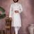White cotton sequin kurta set