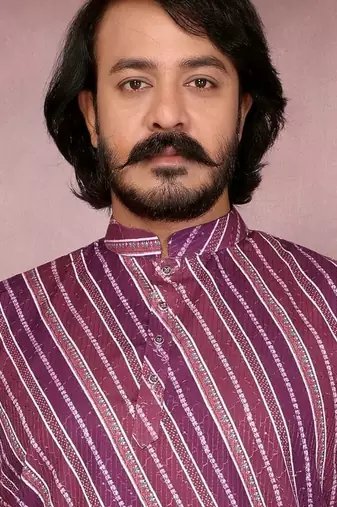 Purple cotton sequin kurta set