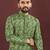 Green digital print kurta