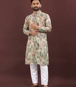 Multicolor digital print kurta
