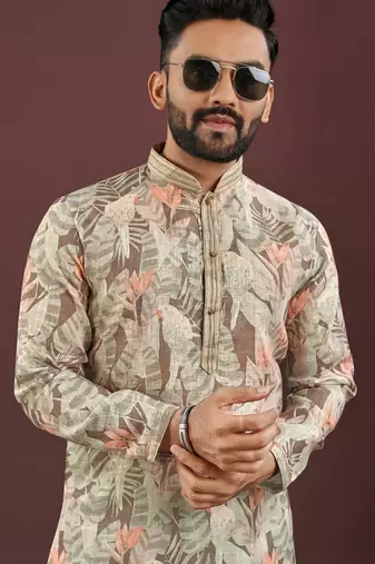 Multicolor digital print kurta