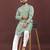 Pista green digital print kurta