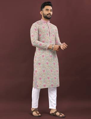Multicolour digital print kurta 1