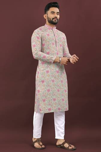 Multicolour digital print kurta