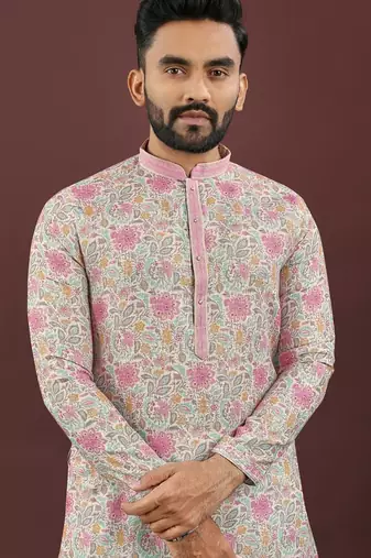 Multicolour digital print kurta