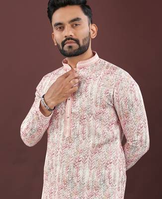 Pink digital print kurta 2
