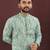 Sea green digital print kurta