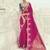 rani organza viscose satin saree with silk blend blouse