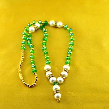 Beads Polki Kundun Moti Mala Size-17"Inch  1