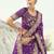 jamli purple dola viscose saree with silk blend blouse