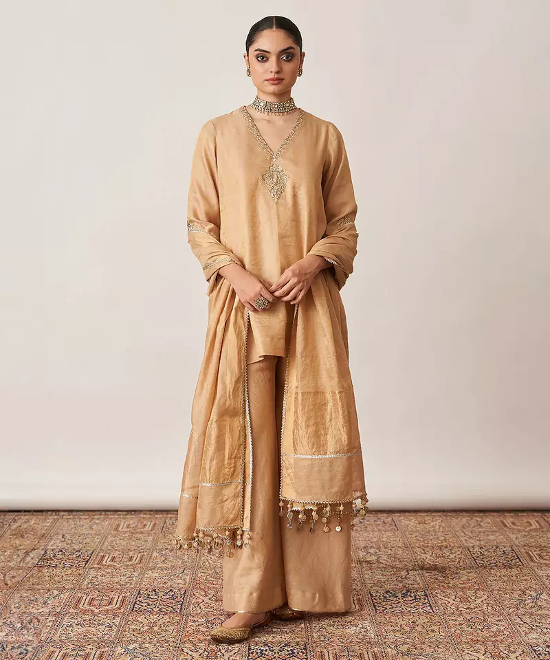 Parrot Green Gota Patti Lehenga