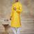 Yellow colour silk with embroidery work kurta cotton pajama menswear collection