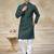 Green colour silk with embroidery work kurta cotton pajama menswear collection