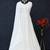 White chinon silk heavy embrodiered semi stitched wedding gowns