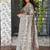 Grey kashmiri style digital printed saree with unstitched blouse
