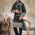 Black pure silk with embroidery work kurta pajama with dupatta menswear collection