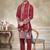 Red pure silk with embroidery work kurta pajama with dupatta menswear collection
