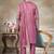 Pink pure silk with embroidery work kurta pajama with dupatta menswear collection