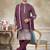Purple pure silk with embroidery work kurta pajama with dupatta menswear collection