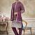 Purple pure silk with embroidery work kurta pajama with dupatta menswear collection