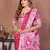 Rani Pink Color Zari Weaving Viscose Silk Blend Saree
