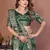 Green Color Saree Zari Weaving Dola Silk Blend Saree