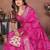 Pink Color Saree Zari Weaving Dola Silk blend Saree
