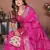 Pink Color Saree Zari Weaving Dola Silk blend Saree