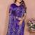 Purple Color Saree Zari Weaving Dola Silk Blend Saree
