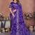 Purple Color Saree Zari Weaving Dola Silk Blend Saree