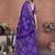 Purple Color Saree Zari Weaving Dola Silk Blend Saree