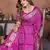 Rani Pink Color Saree Zari Weaving Dola Silk Blend Saree