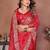Red Color Saree Zari Weaving Dola Silk Blend Saree