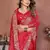 Red Color Saree Zari Weaving Dola Silk Blend Saree