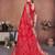 Red Color Saree Zari Weaving Dola Silk Blend Saree
