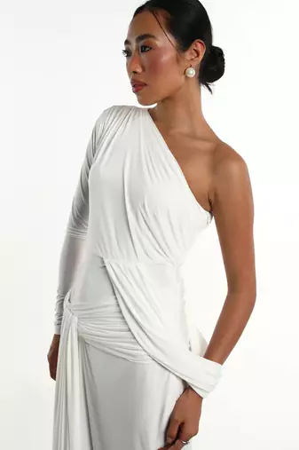White lycra dress