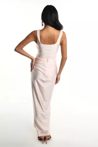 Off white lycra dress