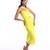 Yellow lycra dress