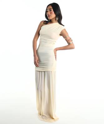 Off white net dress 2