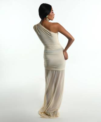 Off white net dress 3