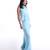 Sky blue chiffon dress