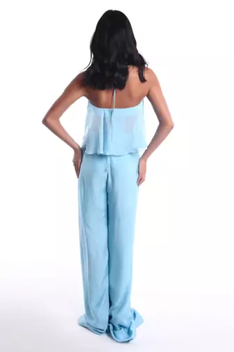 Sky blue chiffon dress