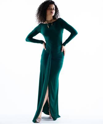 Green lycra dress 1
