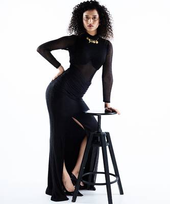 Black net dress 3