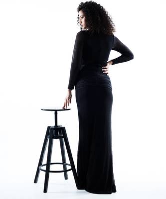 Black net dress 5