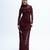 Maroon net dress