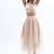 Beige organza skirt set