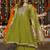 Women Mul Chanderi & Khatli Work Kurta With Trouser & With Dupatta