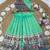 green paithani pattu pavadai for girls ethnic wear